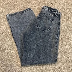 grey wide leg flare kancans wore twice